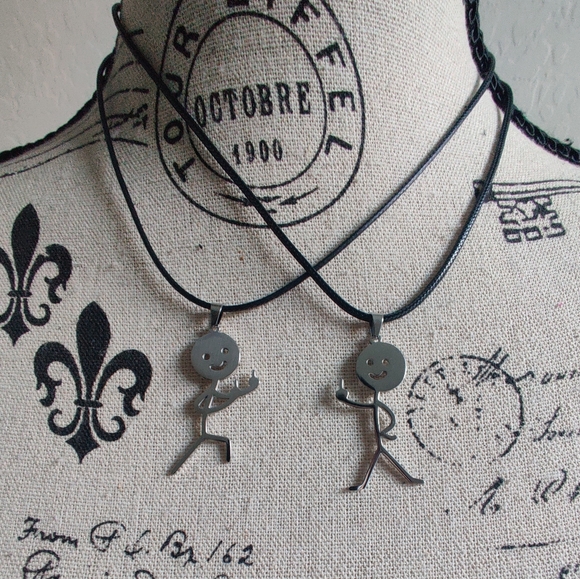 ๐ Hand Crafted Middle Finger "F You" Necklace (2/$15) - Picture 1 of 7